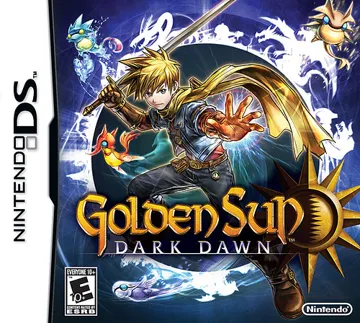 Golden Sun - Dark Dawn (USA) (Demo) (Kiosk) box cover front